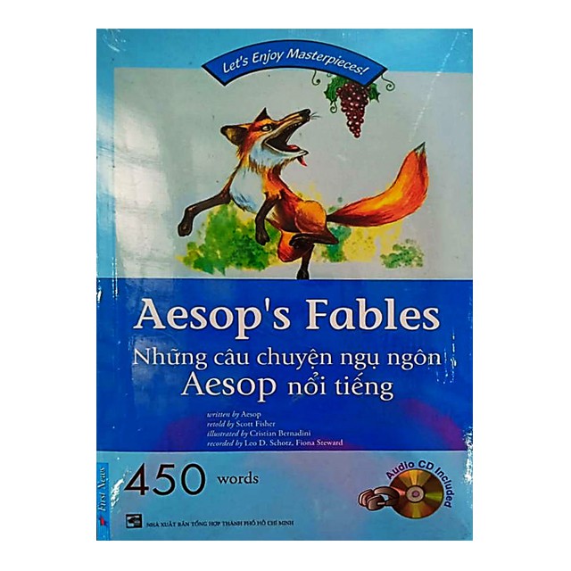 Sách - Happy Readers Aesop's Fables 44007 - Những Câu Chuyện Ngụ Ngôn Aesop Nổi Tiếng (450 Words + CD) - First News