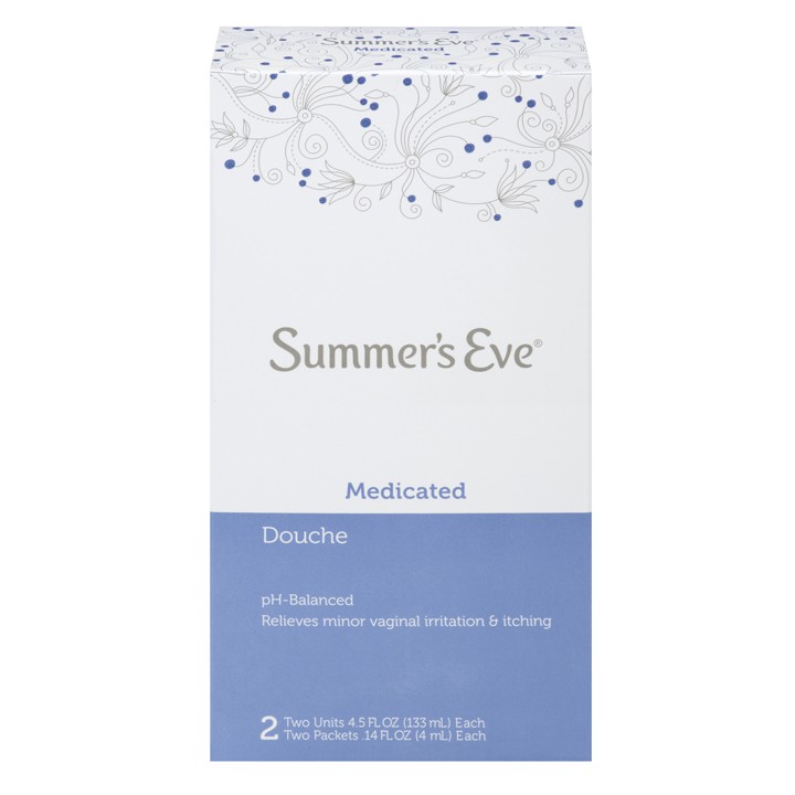 Bộ dụng cụ vệ sinh phụ khoa Summer's Eve Douche Medicated, 2 x 133ml