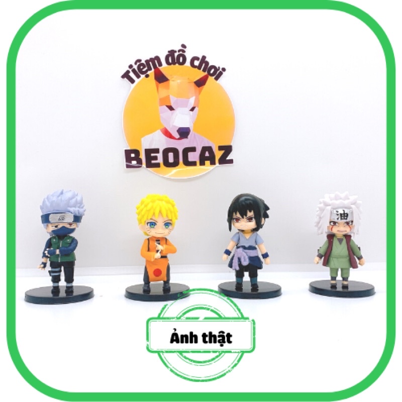 [Tách Lẻ] [Tặng Hộp Bảo Vệ] Mô Hình chibi 12 nhân vật truyện Naruto bền màu, nhựa an toàn, có đế dựng kèm