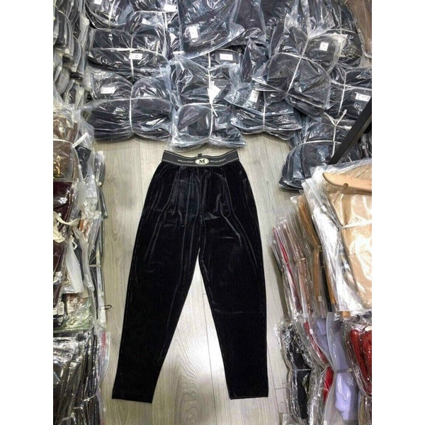 [ Sản phẩm hót] Quần nhung tăm cạp kiểu dáng baggy hót