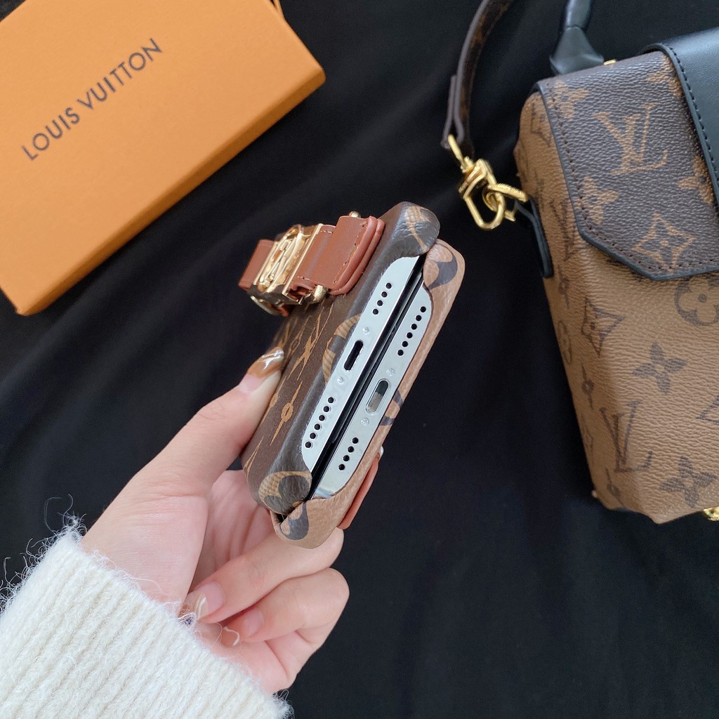 Ốp Điện Thoại pu Chống Sốc Hình L V LouisVuitton Cho iPhone 13 12 11 Pro Max X XS XR 8 7 Plus Sự Bảo Vệ