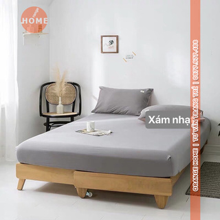 Drap bọc nệm cotton tici Hàn cao cấp giá rẻ 1mx2m 1m2x2m 1m4x2m 1m6x2m | Cao 7cm