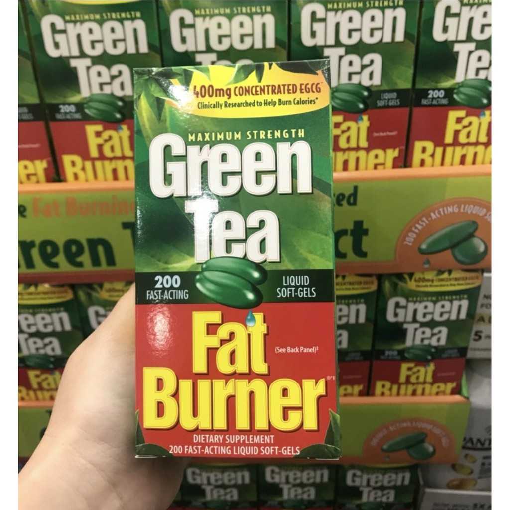 [CHÍNH HÃNG] Viên uống giảm cân từ tra xanh Green Tea Fat Burner 200 viên của Mỹ