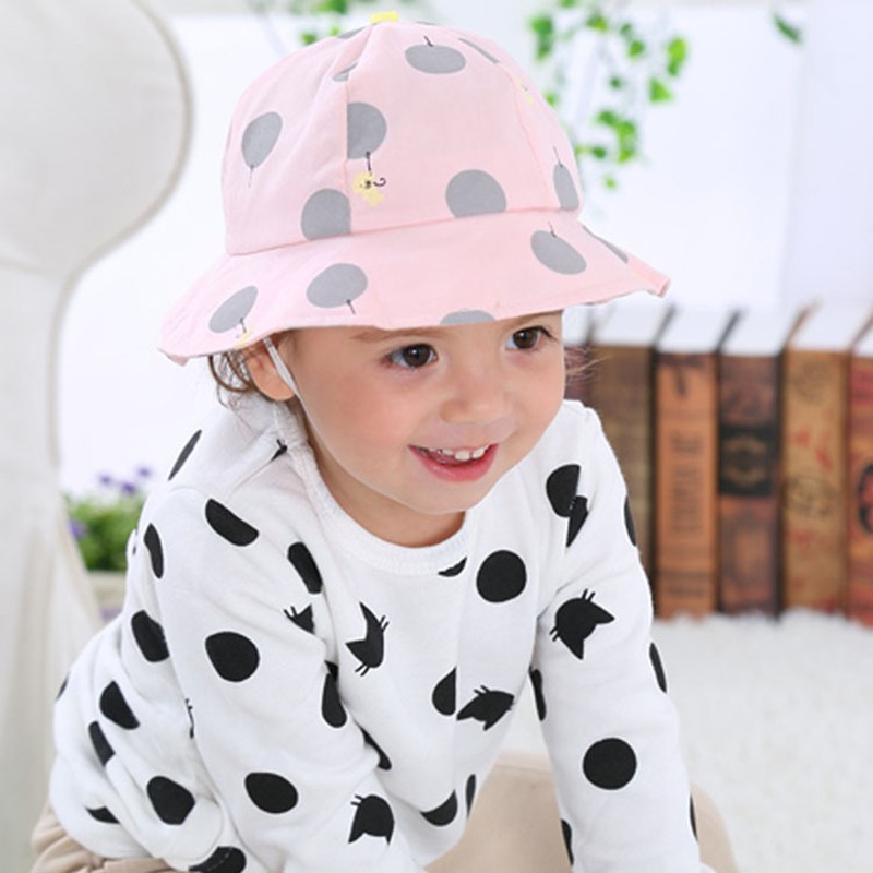 Nón Bucket Phối Lưới Thiết Kế Đáng Yêu Cho Bé