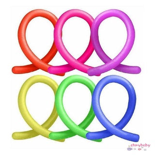 6 Pcs Decompression Artifact Release Pull Rope Noodle Rope Random Color