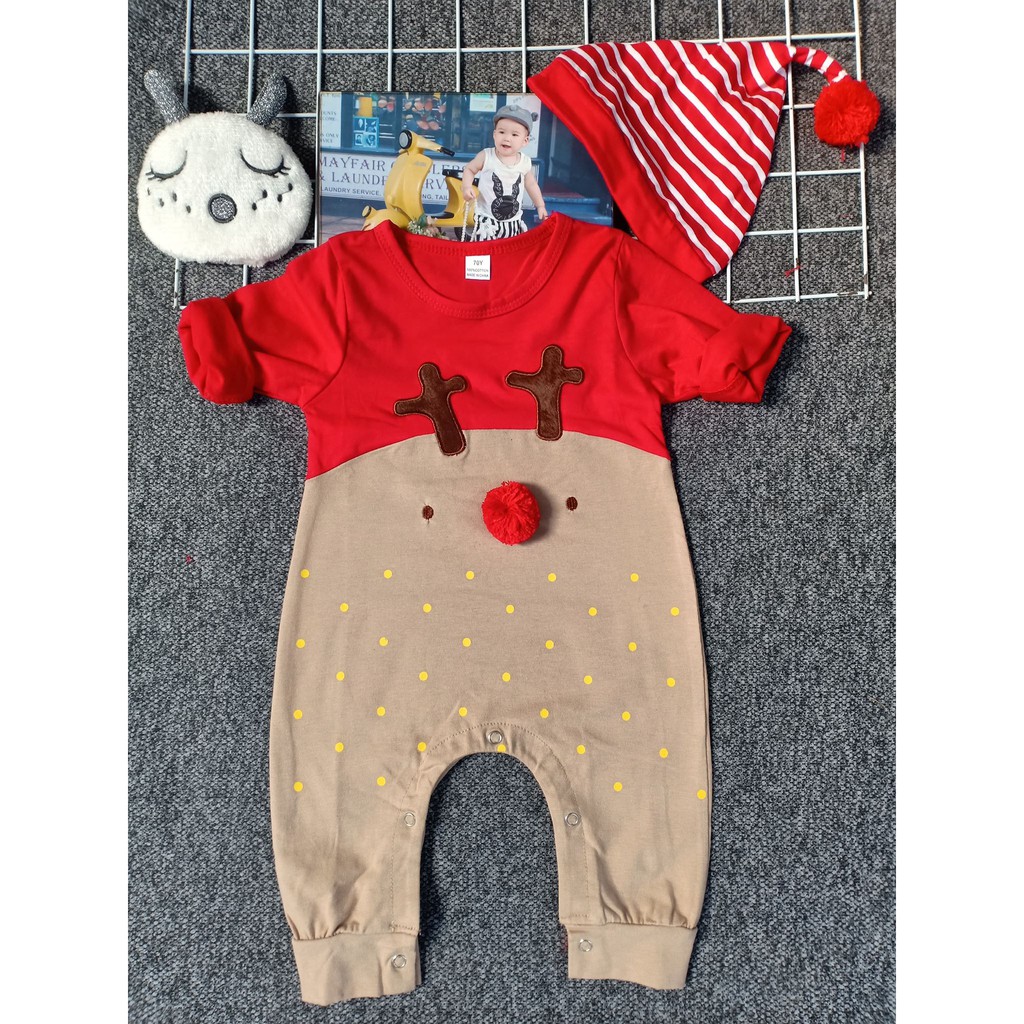 Body Noel TUẦN LỘC MŨI ĐỎ cho bé yêu 3-13kg - CÓ KÈM ẢNH THẬT .