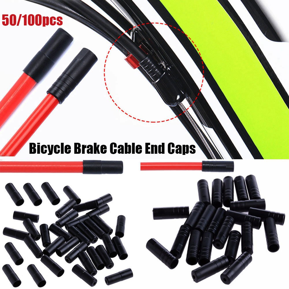 Set 50 / 100 Nút Bọc Dây Thắng Xe Đạp 4 / 5mm Chất Lượng Cao
