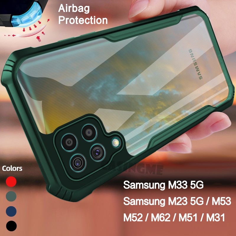 Ốp Điện Thoại Chống Sốc Trong Suốt Cho Samsung Galaxy M33 5G M23 5G M53 M52 M62 M51 M