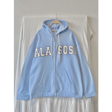 Áo khoác hoodie nỉ bông dây kéo SALA SOSO form rộng unisex nam nữ Zozo (Ảnh thật/Có sẵn)