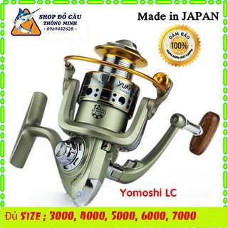Máy câu cá yomoshi lc full kim loại đủ size 3000, 4000, 5000, 6000, 7000