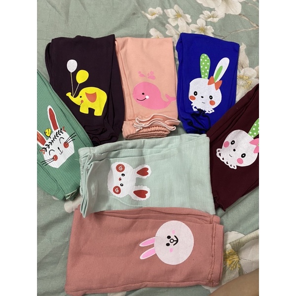 Quần dài legging cho bé gái chất len tăm