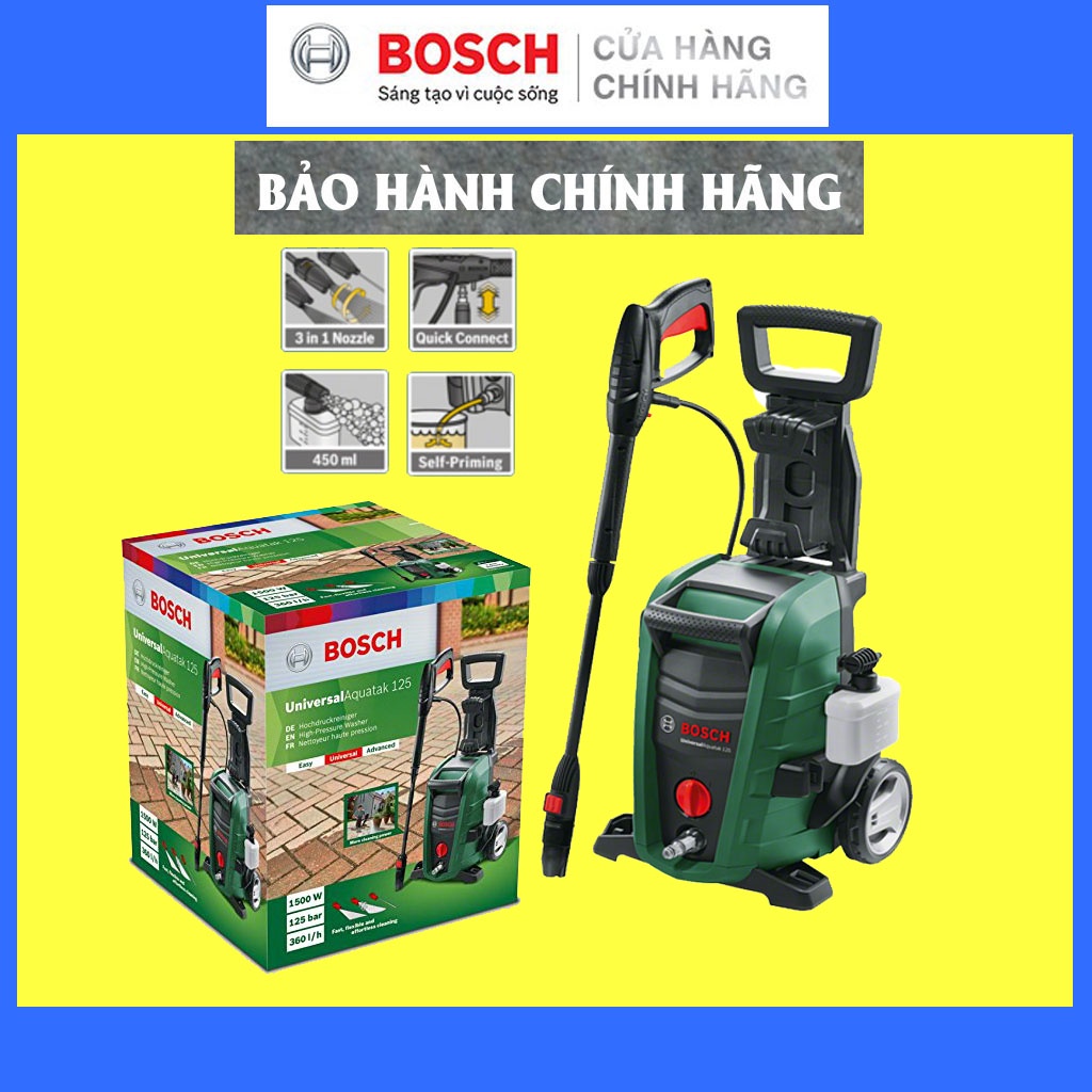 Máy Phun Xịt Rửa Áp Lực Cao Bosch Universal Aquatak 125