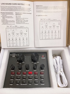 Soundcard V8 (bluetooth) thu âm bản tiếng anh