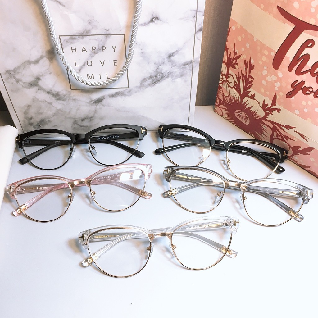 [Mã SKAMCLU7 giảm 10% cho đơn từ 0Đ] Gọng kính mắt mèo 5266 nhận cắt cận viễn loạn | BigBuy360 - bigbuy360.vn