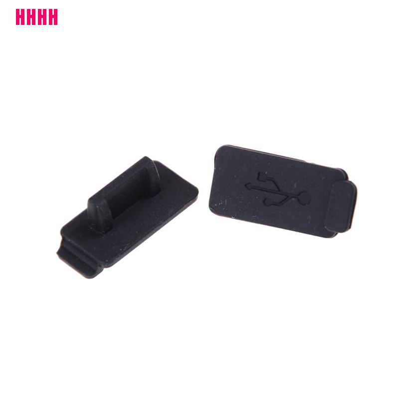 Set 10 Nút Cao Su Silicon Mềm Màu Đen Đậy Cổng Usb Chống Bụi Cho Pc Laptop