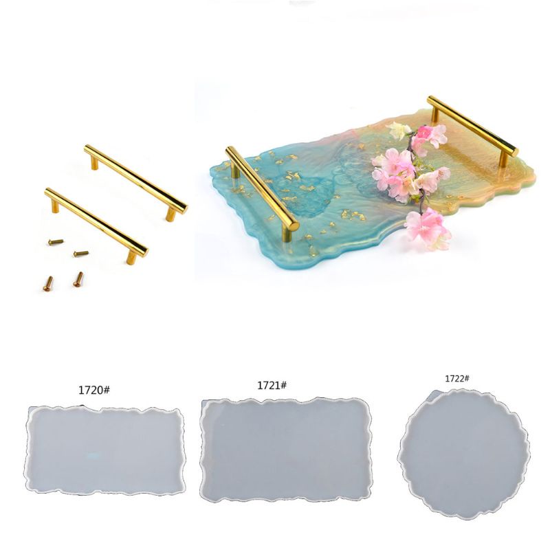 Khuôn silicon làm đĩa trái cây bằng nhựa resin trong suốt linh hoạt tiện lợi