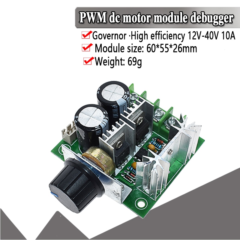 Động cơ điều chỉnh tốc độ DC 12V 24V 30V 40V 13Khz PWM DC 10A 50A 1000Uf