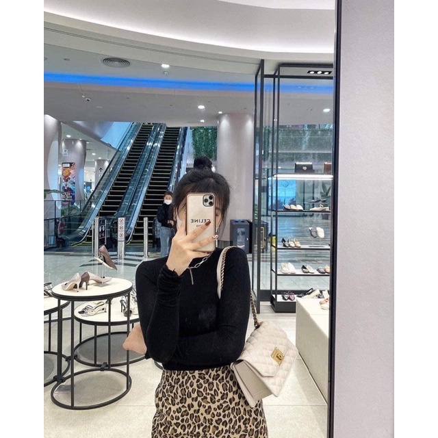 Túi xê ka trần trám 2 ngăn size 23 mới nhất
