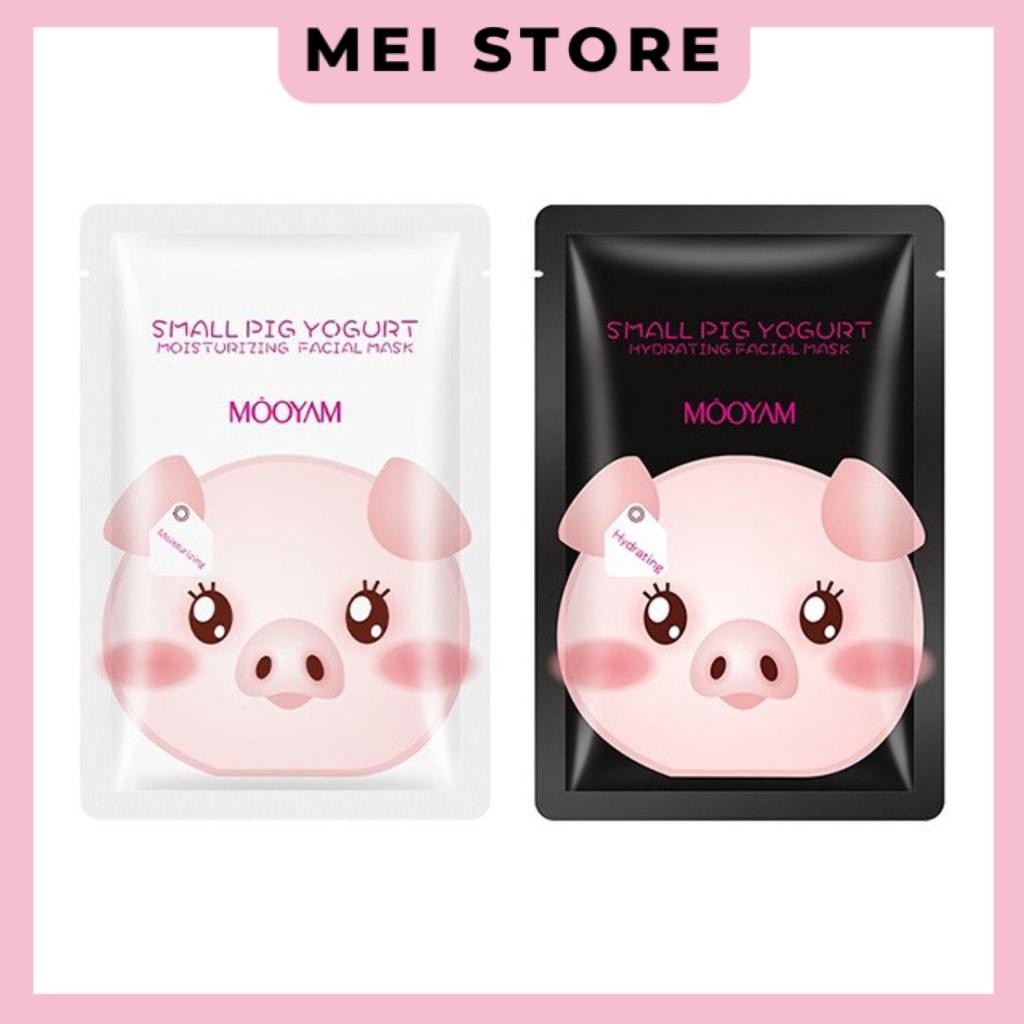 Mặt Nạ Heo Trắng Đen MÔOYAM Small Pig Yogurt Tinh Chất Sữa Chua Dướng Da Cấp Ẩm