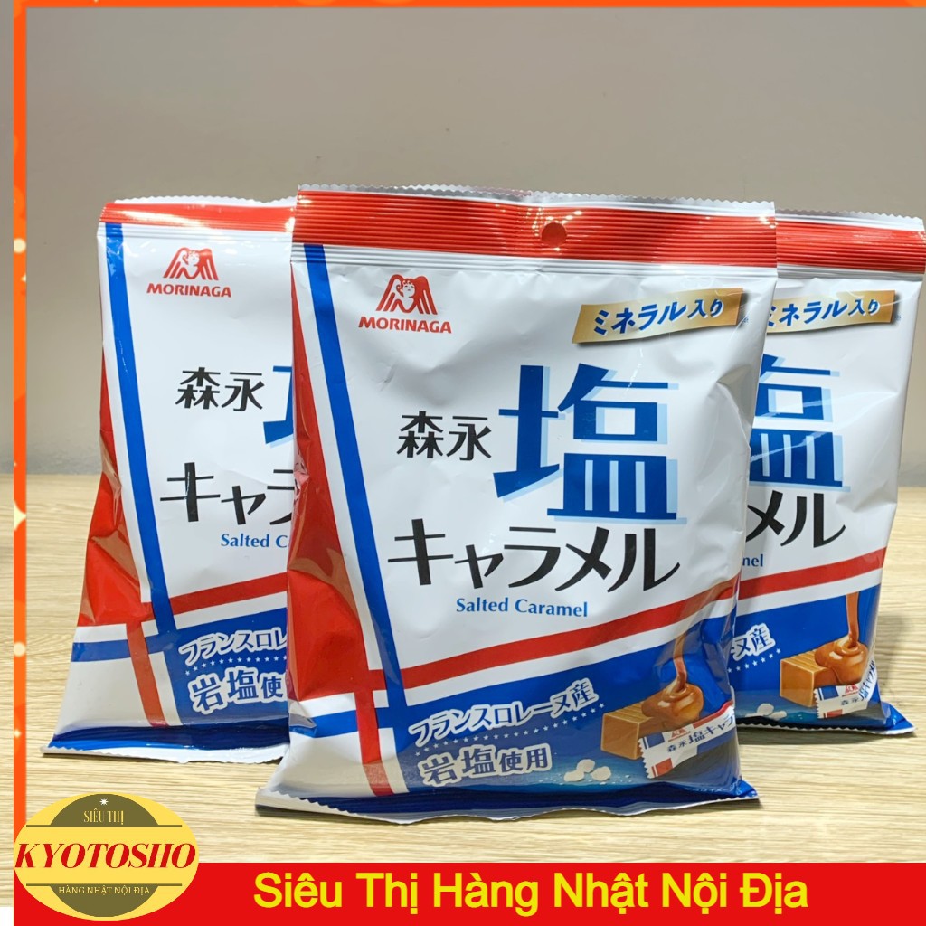 Kẹo caramen muối Morinaga [T6.2022]