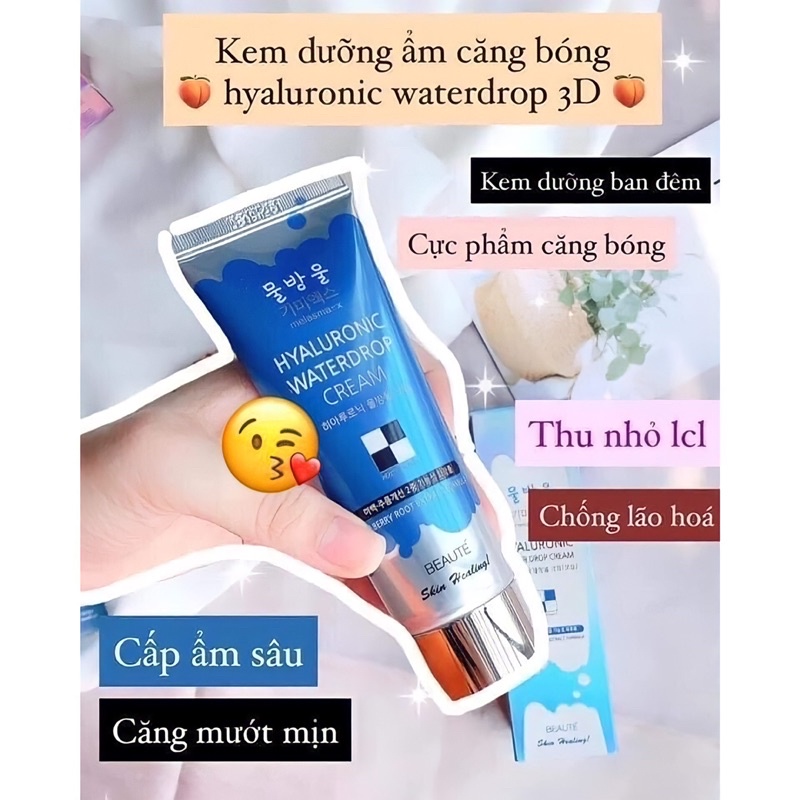 Kem Dưỡng Ẩm Giảm Nám MELASMA X Hyaluronic Water Drop Cream 80ml