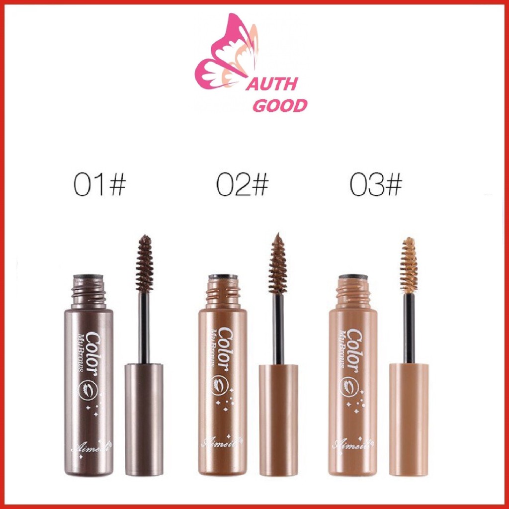 Mascara 💖FREESHIP💖 Mascara lông mày Aimeili 6in1 Natural Eyebrown Color My Browns hàng nội địa Trung