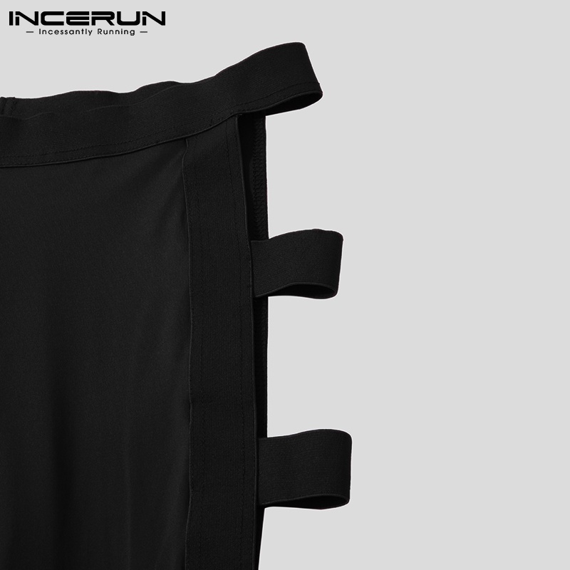 Quần thể thao Incerun lưng thun thoải mái viền cắt hở gợi cảm ngày thường cho nam