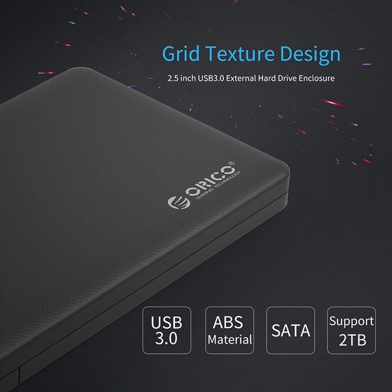 HDD Box hộp đựng ổ cứng Orico 2577U3 2,5 inch Hộp đựng ổ cứng SSD / HDD USB 3.0 SATA chính hãng