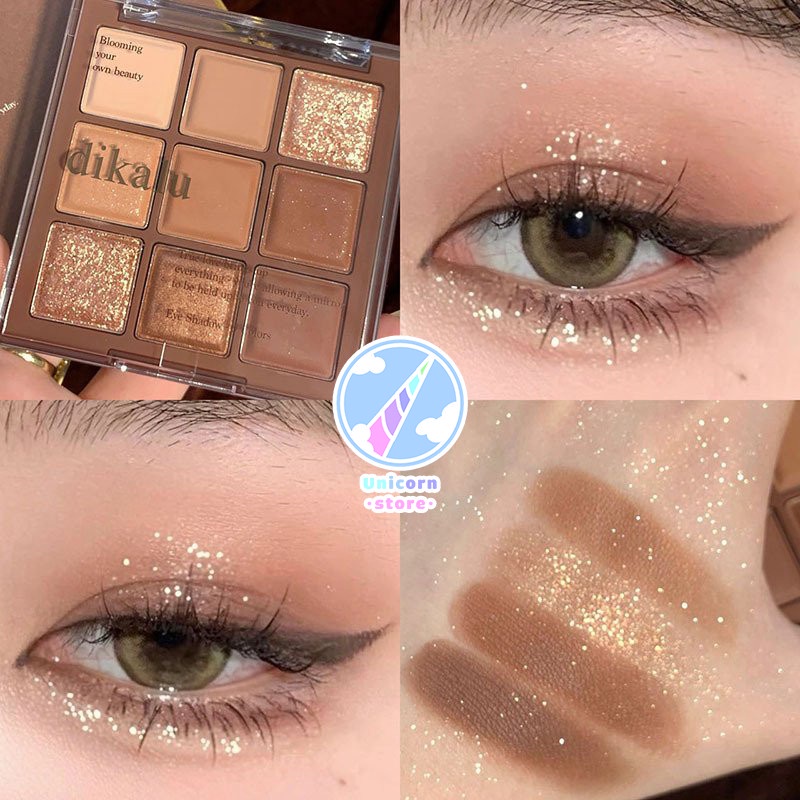 Bảng Phấn Mắt 9 Ô Hoa Gặp Hoa Nở Dikalu Blooming Your Own Beauty - Dkl - 901