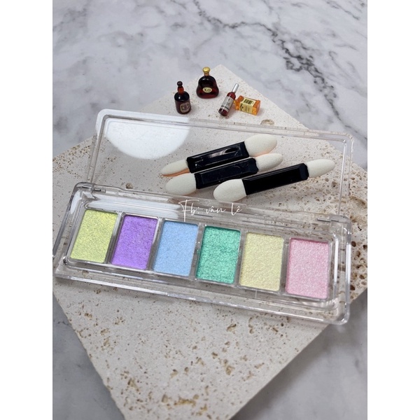 bột nén tráng gương trang trí nail