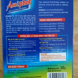 Bột Phân Huỷ Thông Cầu Amiphot 220gr