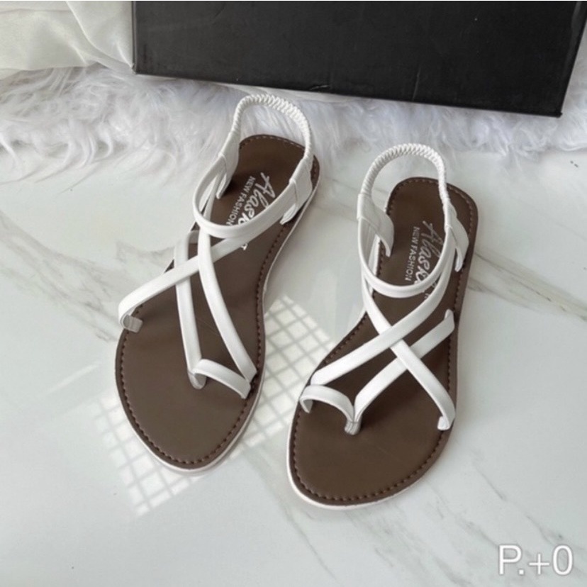 Giày Sandal nữ dây mảnh chéo xỏ ngón cực xinh trẻ trung, Giày quai hậu nữ xăng-đan mẫu mới
