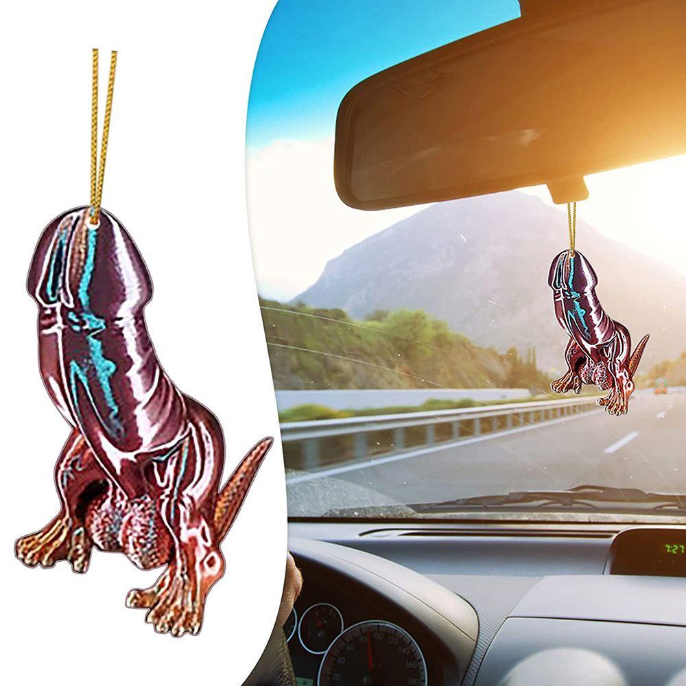 Mayshow Ding Ding Mặt Dây Chuyền Thủ Công Hình Khủng Long Vui Nhộn Bằng Acrylic Trang Trí Nội Thất Nhà