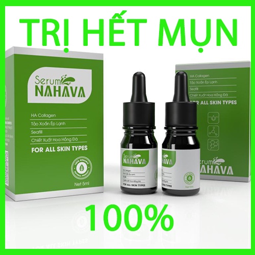 SERUM MỤN NAHAVA ĐÁNH BAY MỤN >99%, NGĂN NGỪA MỤN TÁI PHÁT, DƯỠNG TRẮNG DA, MỜ THÂM HIỆU QUẢ.