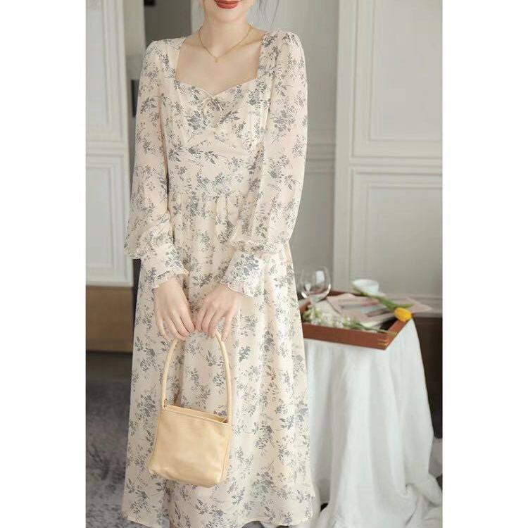 Đầm Hoa Phong Cách Hàn Quốc Thanh Lịch Cho Nữ