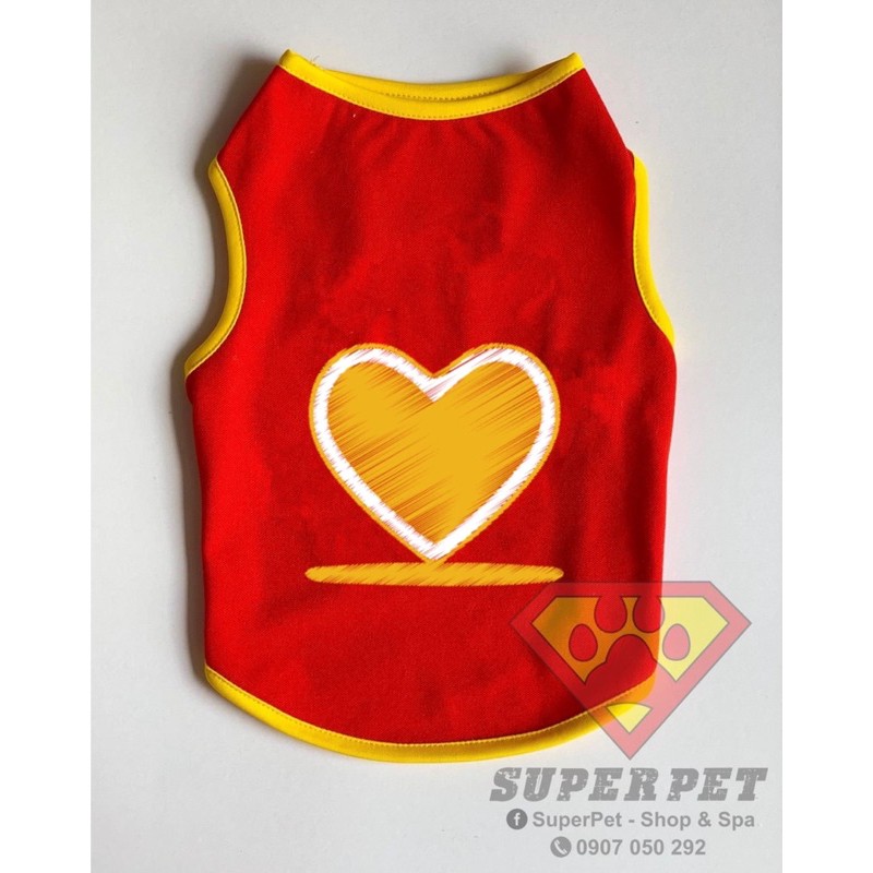 ÁO THÚ CƯNG NOEL TIM VÀNG SIÊU XINH GIÁ RẺ