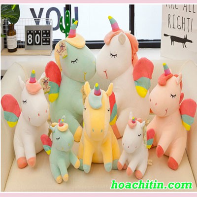 Kỳ Lân Unicorn Bông Mềm Cao Cấp Size 25cm