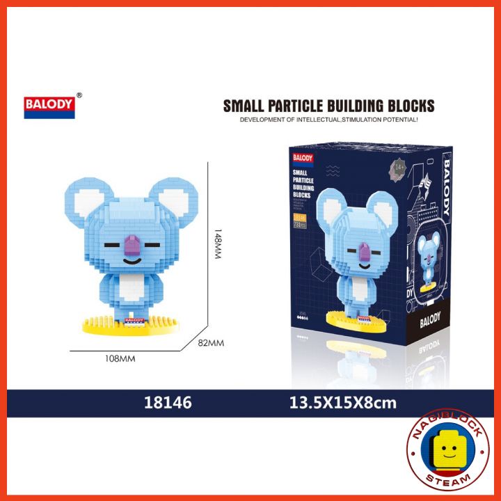Bộ lắp ráp mô hình BT21 nanoblock BALODY 18141-18147
