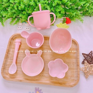 Đĩa sứ hình thỏ mini cho bé ADKN