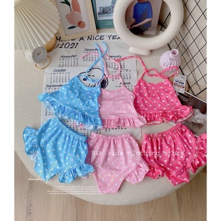 Đồ bơi bikini chấm bi cho bé gái