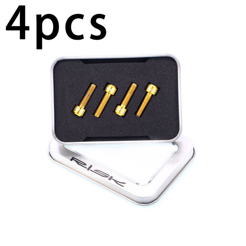 Vít Cố Định Đĩa Phanh Thủy Lực Bằng Hợp Kim Titan Kèm Ốc Vít M6*20mm Cho Xe Đạp