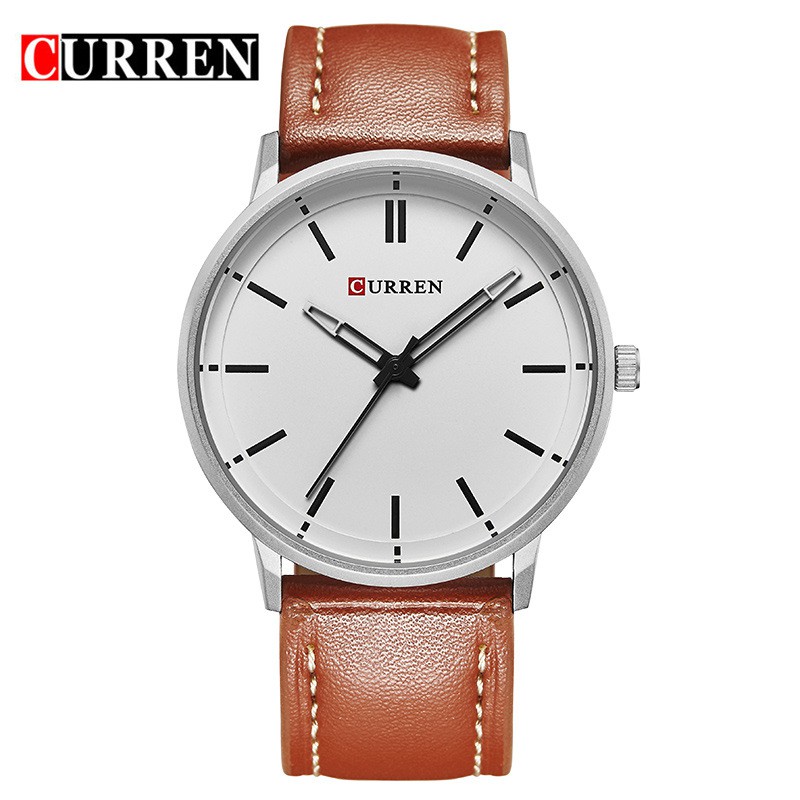Đồng hồ Quartz CURREN 8233L với dây đeo bằng da chống thấm nước thời trang cao cấp