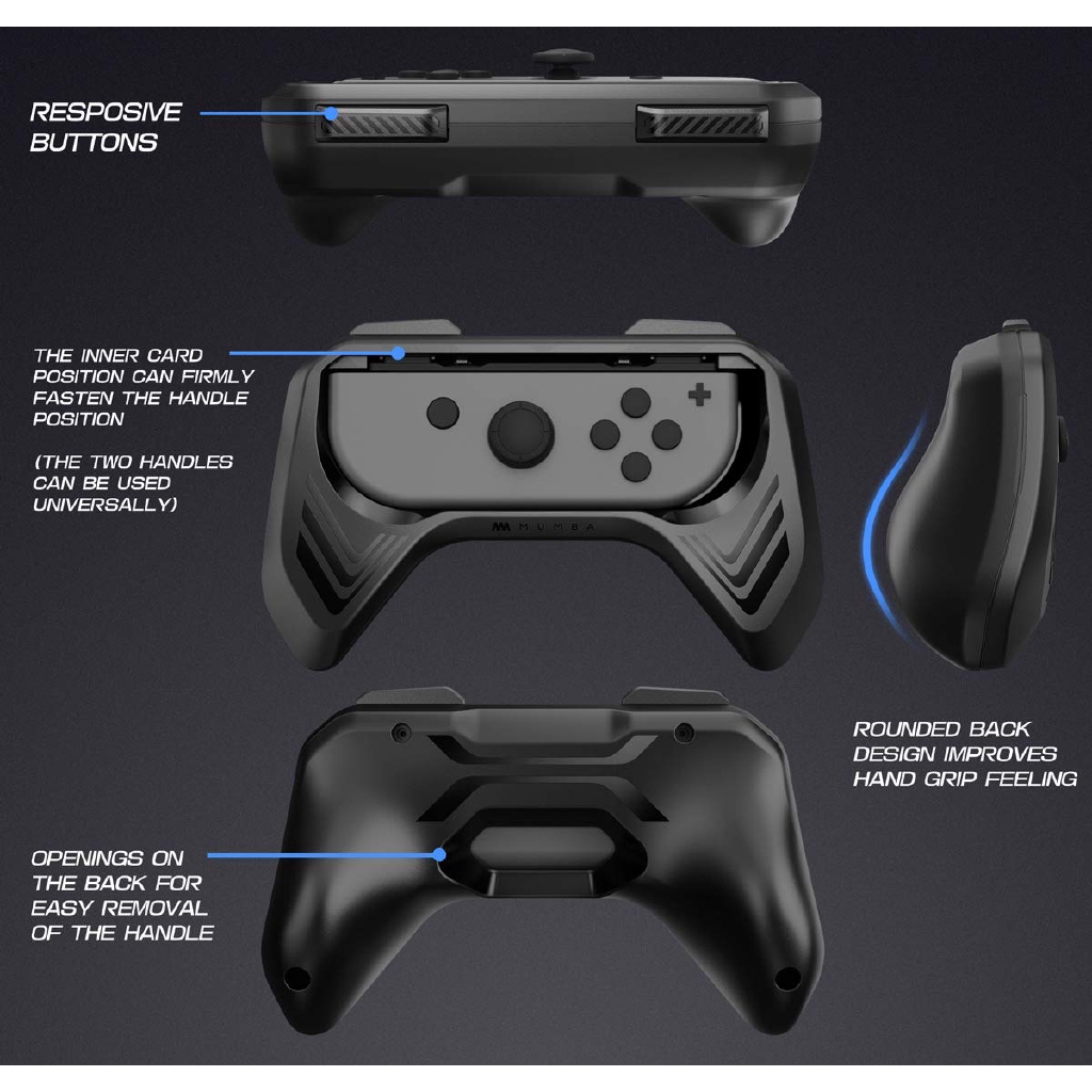 Mumba Grip dành cho Máy Nintendo Switch Joy-Con 2 Gói Bộ Điều Khiển Công Tắc Tay Cầm Bộ dành cho Máy Nintendo Switch Joy Con