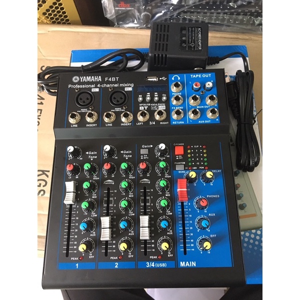 Bàn mixer YAMAHA V8BE và mixer 4line
