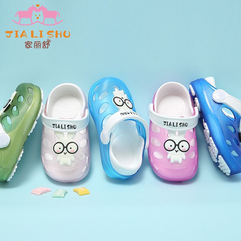 Hole Shoes☑Baby hole shoes children summer cool slippers private infants 1-3 years antiskid lovely small princess beach