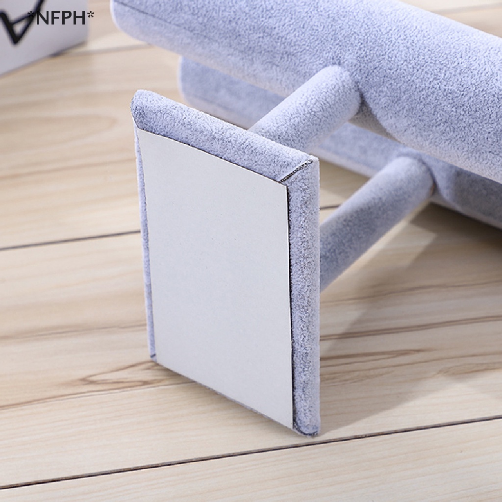 Nnfph Giá Treo Chữ T Bằng Nhung 7 Màu Trưng Bày Trang Sức Vòng Cổ Vòng Tay Dây Chuyền