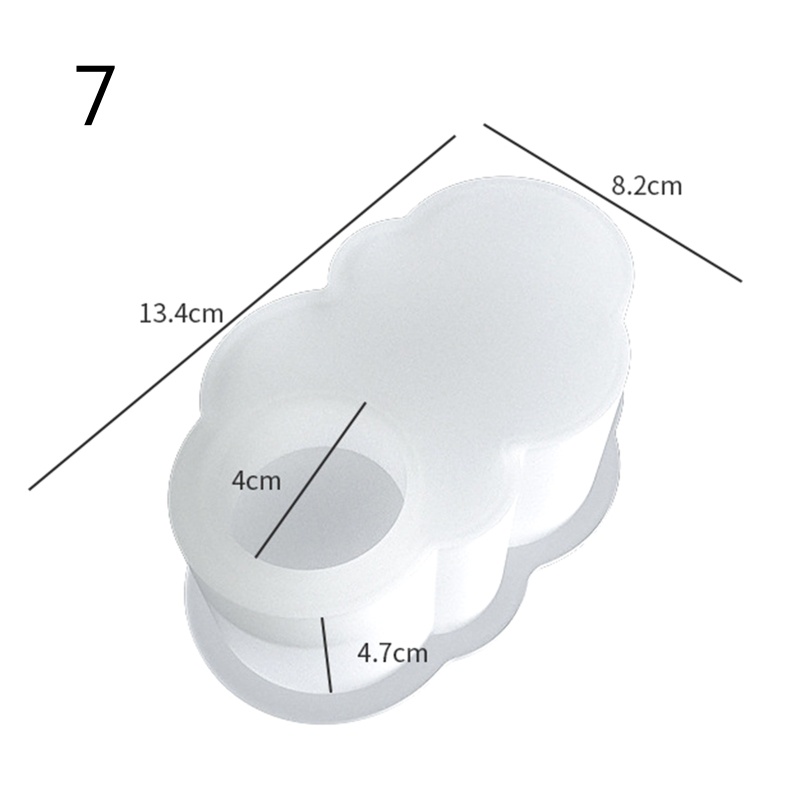 Khuôn Silicone Làm Đế Nến Bằng Resin Epoxy