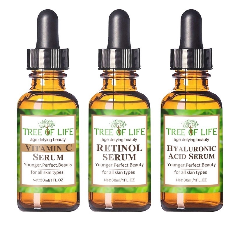 Serum Hyaluronic / Retinol / Vitamin C tùy chọn giúp chống lão hóa và giảm nếp nhăn
