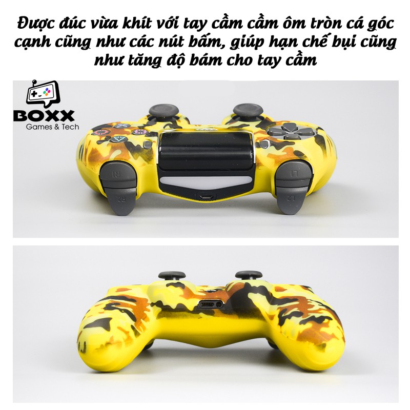 Bọc tay cầm PS4 Dualshock, ốp tay cầm PS4 nhiều màu lựa chọn