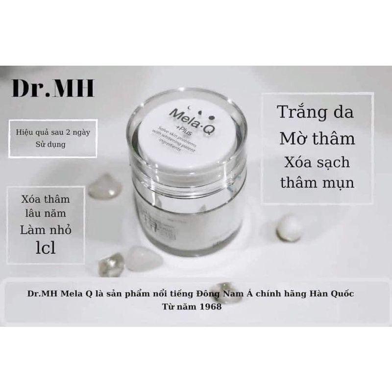 Kem Nám Dr.MH Mela Q Plus Cream Hàn Quốc, Giúp Ngăn Ngừa Nám Tàn Nhang, Dưỡng Trắng Da Và Chống Lão Hóa - 50ml Auth